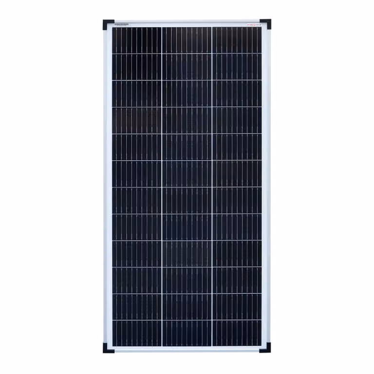 enjoy solar® Classic modulo solare monocristallino 100W 12V (cornice argento) 0% IVA