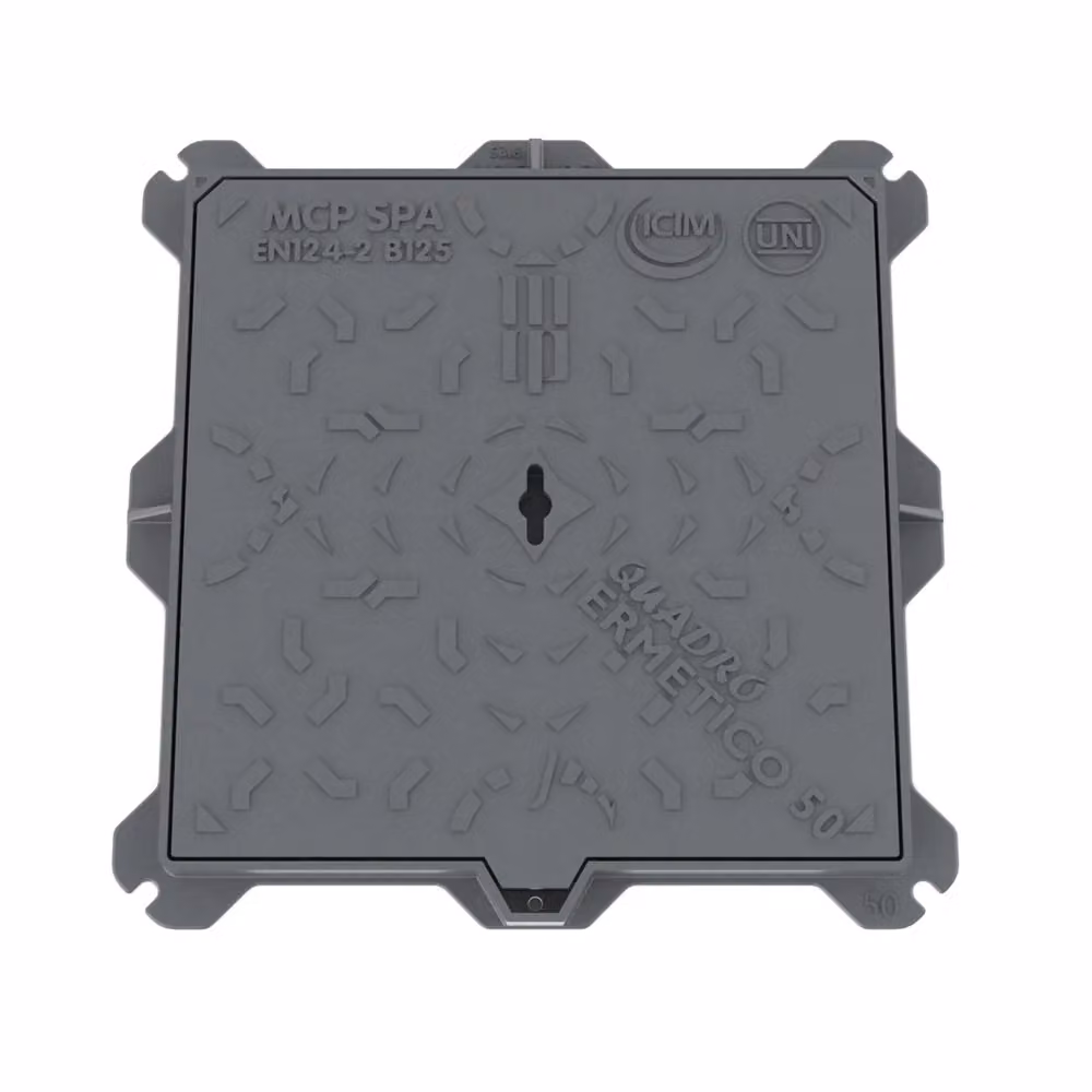 Chiusino in ghisa DianFlex colore grigio L: 70 cm, P: 70 cm – 2
