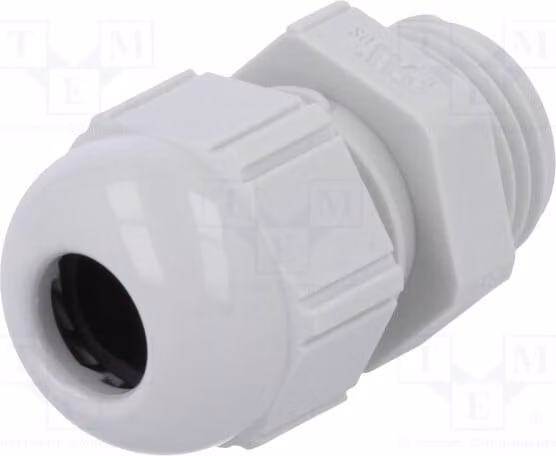 1 x Raccordo per cavo, grigio chiaro, codice 53018010, materiale: IP68, PG9