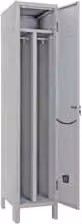 Armadio Spogliatoio Slim PROMETAL ad Una Anta in Metallo Grigio Opaco L: 36 cm, P: 50 cm, H: 180 cm
