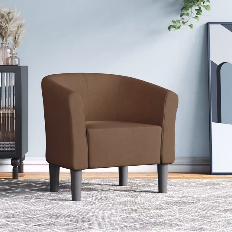 Maison Exclusive - Poltrona reclinabile, colore marrone, rivestita in tessuto
