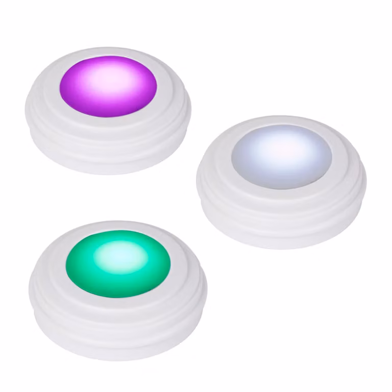 Set di 3 lampade LED RGB multicolore DICTROLUX con telecomando e timer per uso da tavolo