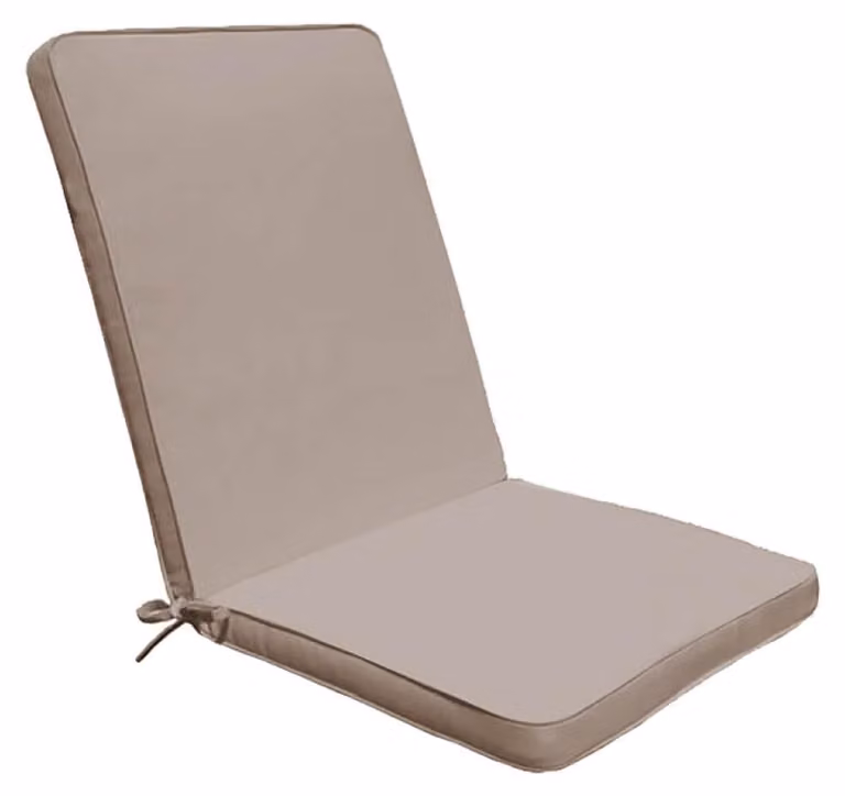 Cuscino Real Medio 90x40x4 cm in Poliestere Tortora