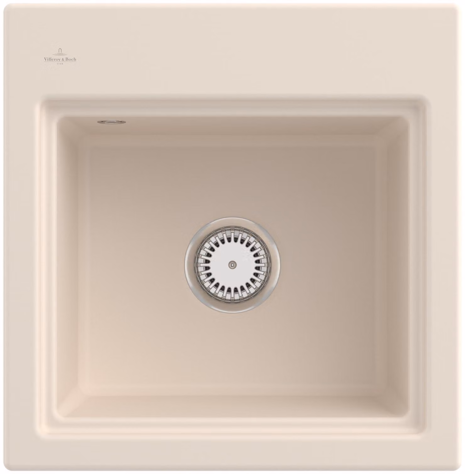 Lavello da cucina Villeroy&Boch, lavello da cucina Subway Style 50 S Ivory 500x510mm, piano di lavoro della base 50cm