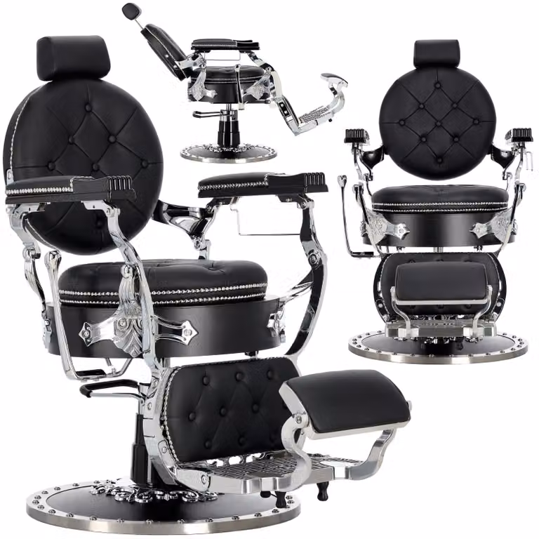 Poltrona da barbiere parrucchiere idraulica girevole per il salone barbiere barber shop Pearl Barberking
