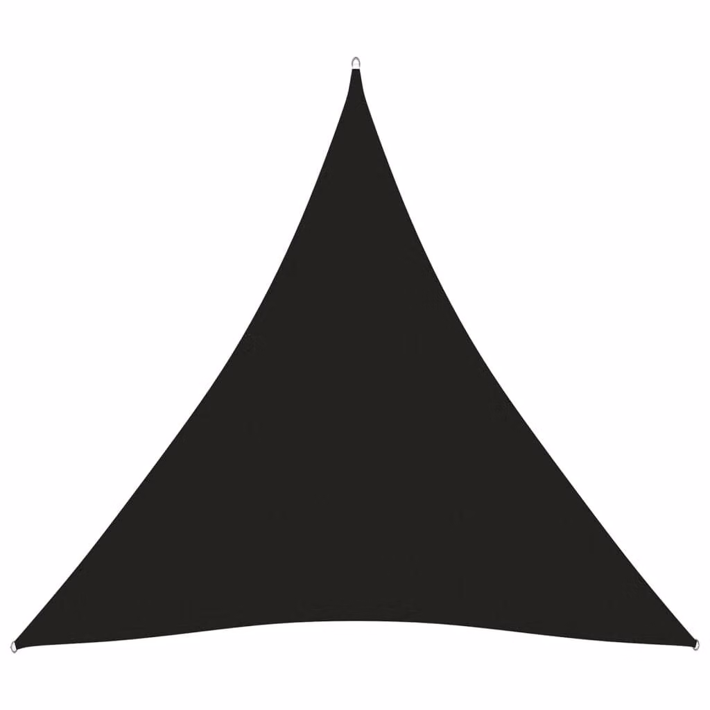 Tenda da sole triangolare "Living Store" in tessuto Oxford, dimensioni 5x5x5 metri, colore nero