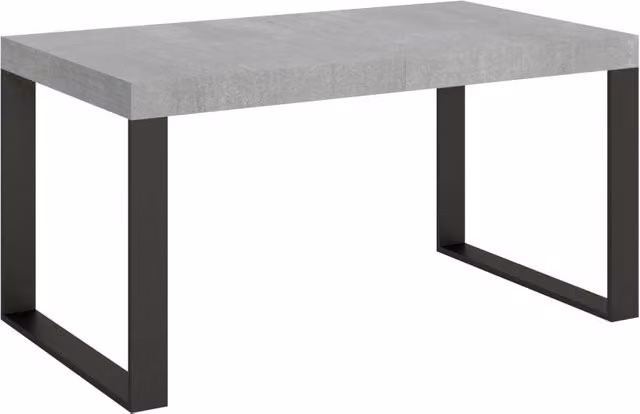 Tavolo Allungabile 160-264x90x77 cm Tecno Cemento