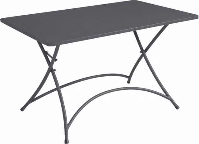 Tavolo pieghevole Moia Orta in metallo antracite L: 120 cm, P: 70 cm