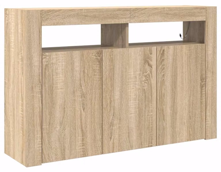 Credenza Rovere Sonoma 116 x 30 x 75 cm Legno multistrato