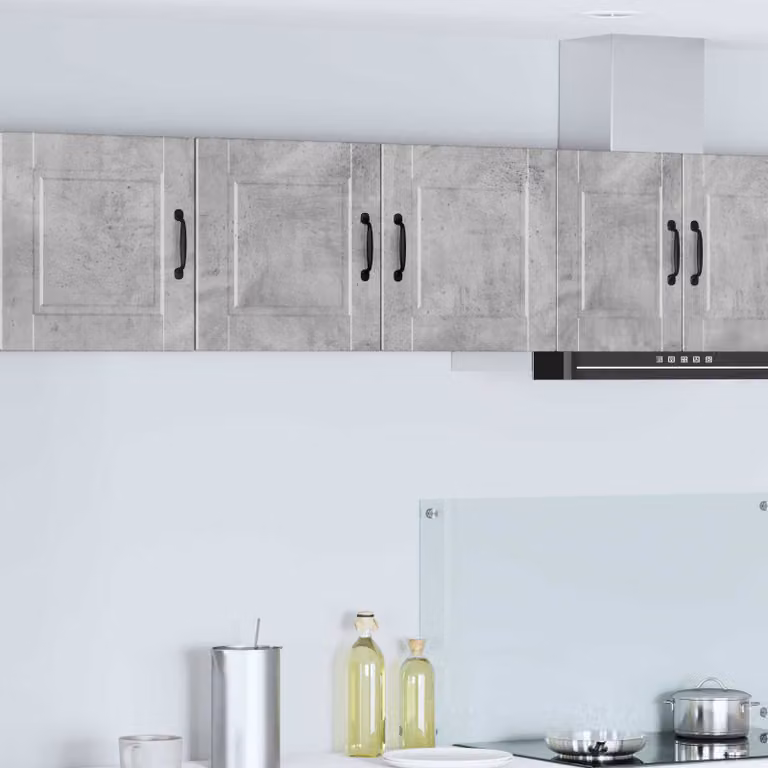 Armadietto a muro moderno vidaXL PORTO Grigio, L: 80 cm, P: 31 cm, H: 40 cm
