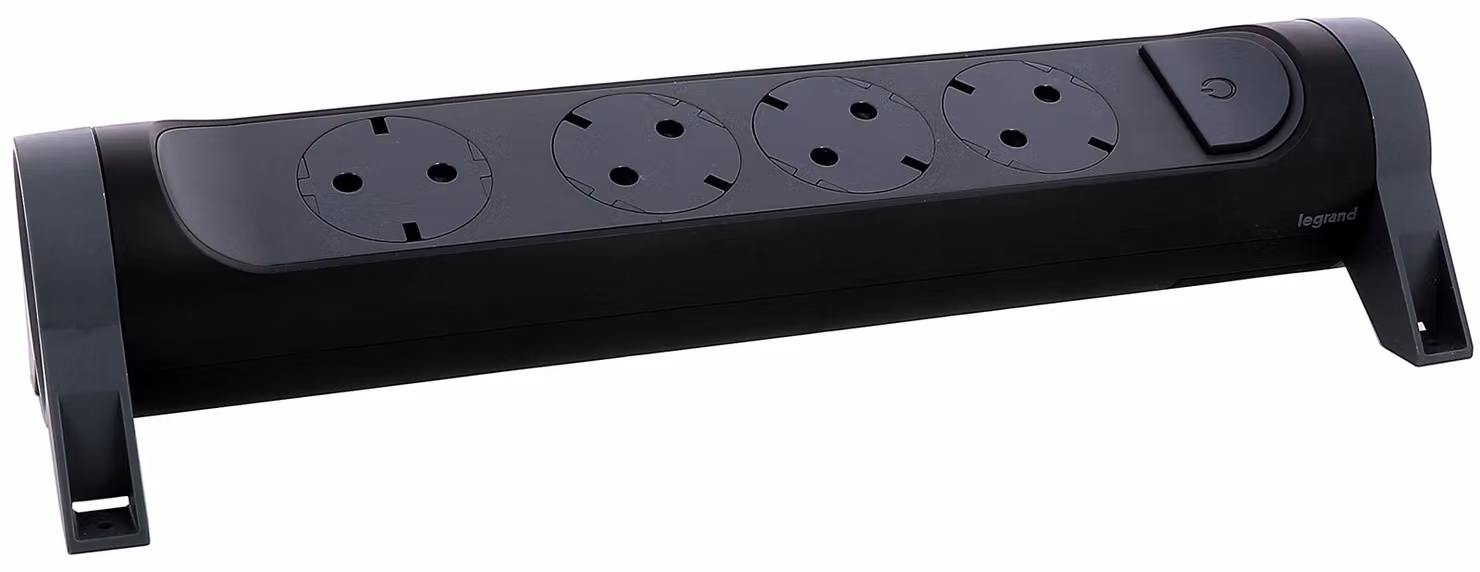 Presa girevole Legrand 4x, senza cavo nero 694545