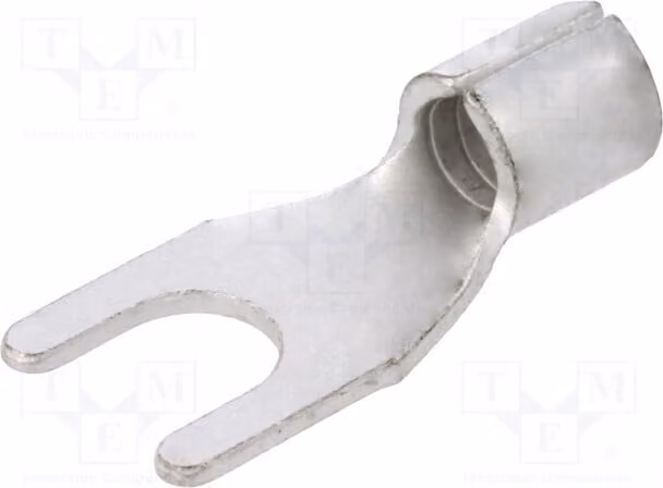 10 connettori a morsetto a forcella per cavi, sezione 4÷6 mm², filettatura M5, per cavi isolati BM 01326