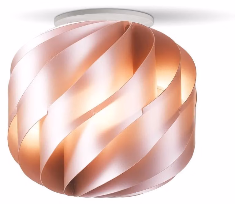 Plafoniera Moderna Globe Polilux ® Pink Metal 1 Luce E27