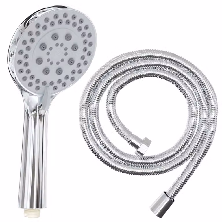 Set di doccia con soffione Cromato 150 cm Acciaio Inox