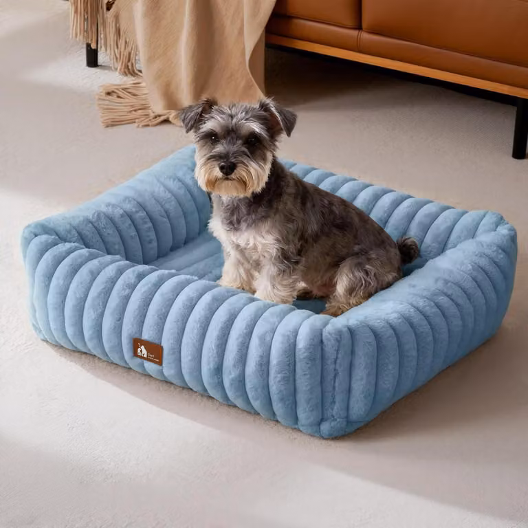Cuccia per cani, lavabile su 4 lati, dimensioni: 76 x 61 x 20 cm, colore blu