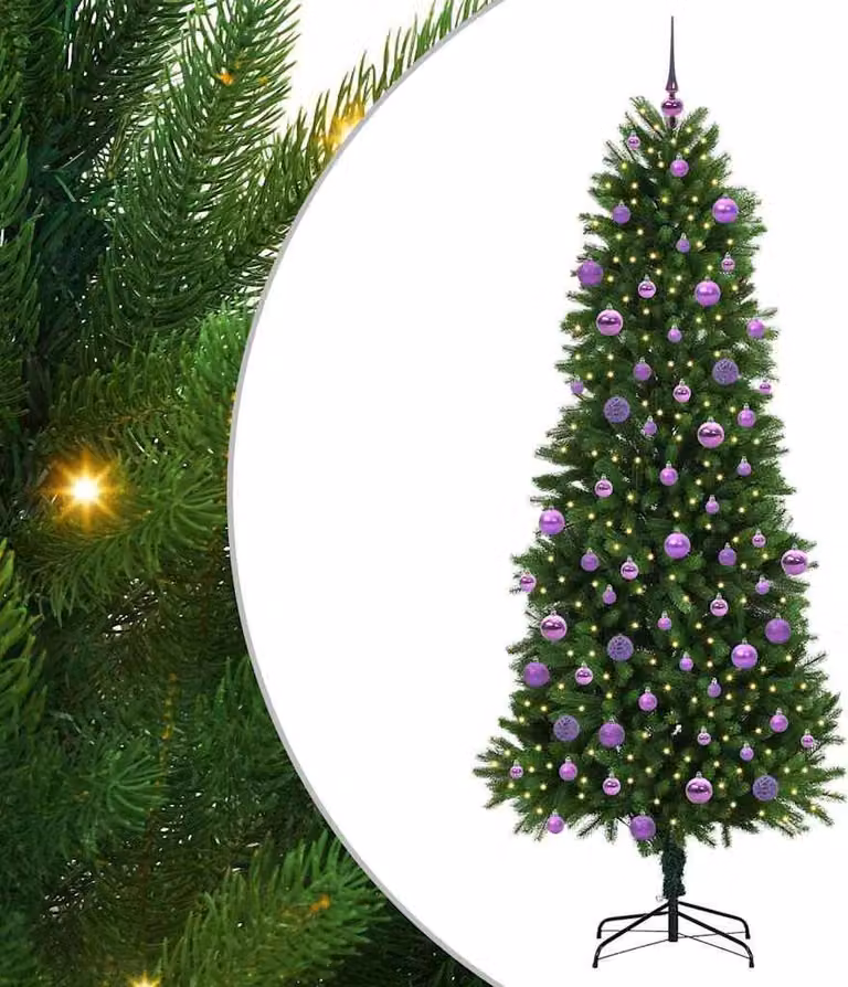 Albero di Natale con 300 LED con supporto Verde 240 cm PE