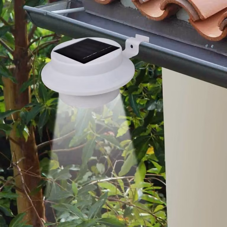 Lampade Solari da Esterno per Recinzioni 12 pz LED Bianco