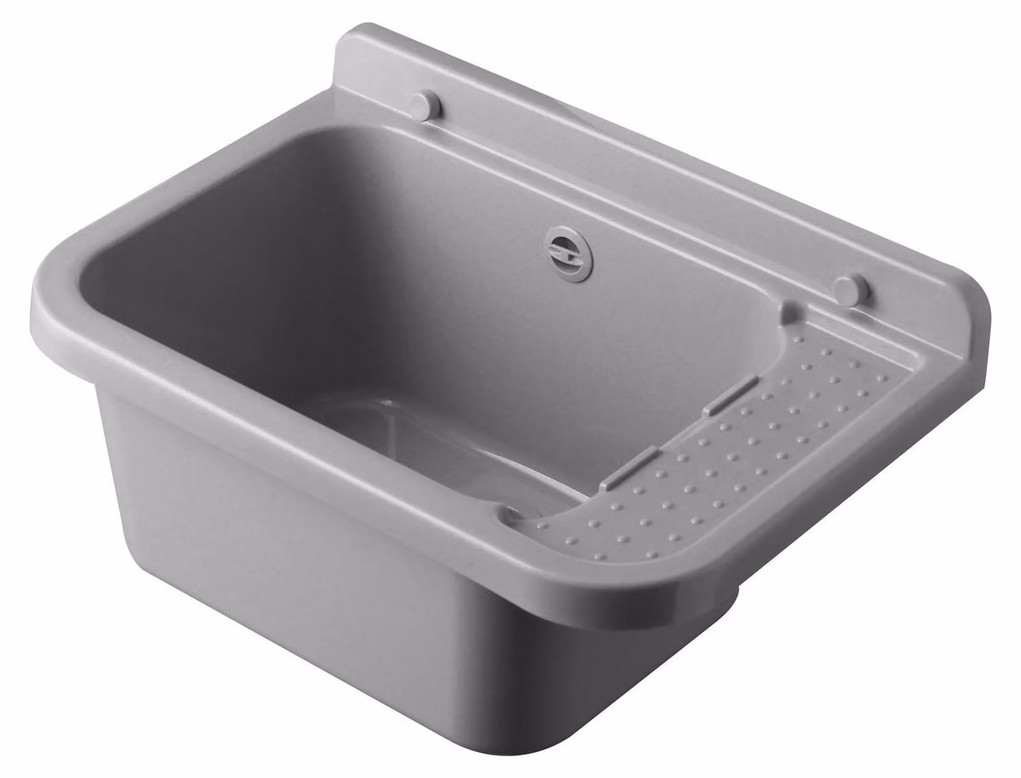 Lavabo da parete resistente agli agenti atmosferici, in resina, dimensioni 50 x 34 x 21 cm
