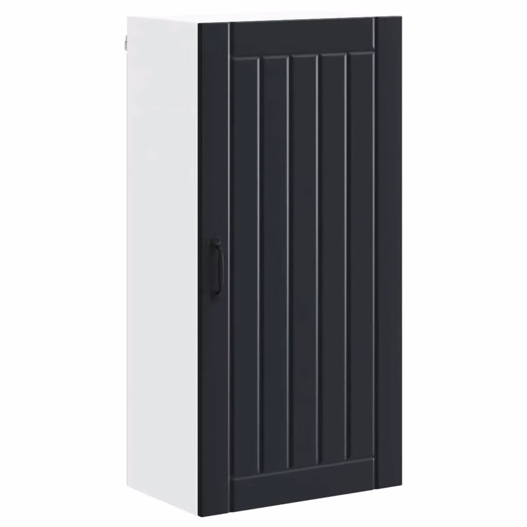 Armadio da cucina moderno vidaXL nero con ante scorrevoli in legno L/P/H: 50 x 31 x 100 cm – 2