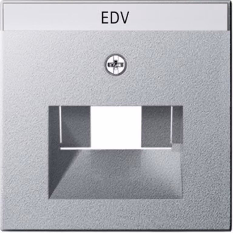 Gira piastra centrale UAE/IAE in alluminio con scritte, System55 028426