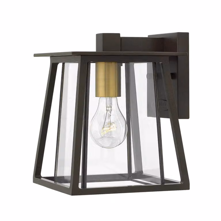 HINKLEY Applique da esterni Walker, Bronzo / Ottone antico, Vetro, Antico, Applique da esterni