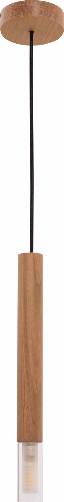 Lampada a sospensione MADERA, legno chiaro-trasparente, 1xG9x28W, legno, dimensioni: 180x4x4 cm, IP20, Zuma Line