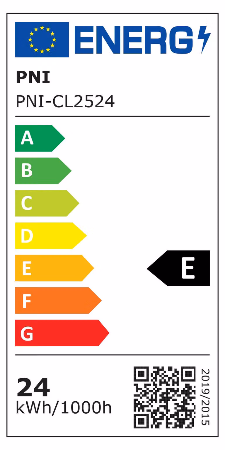 LED Spot PNI D-Light CL2524, 24 W, da incasso, forma circolare, diametro 29 cm, 6400 K, alimentazione 230 V, 2640 lm, luce bianca fredda
