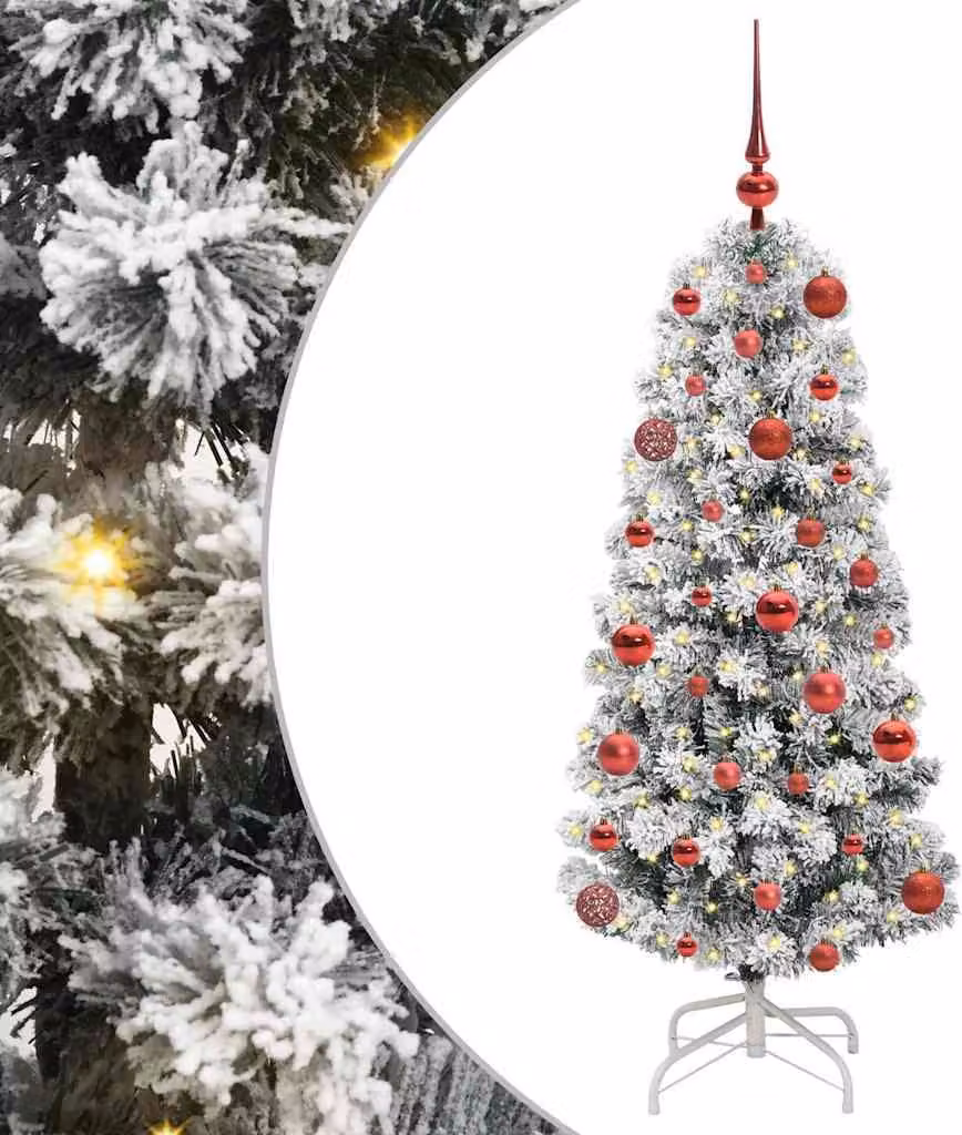 Albero di Natale Artificiale con Rami Pieghevoli 120 cm