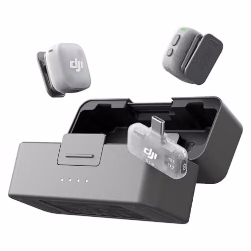 DJI Mic mini 2 (2 TX + 1 Mobile RX + Charging Cradle) Wireless Microphone