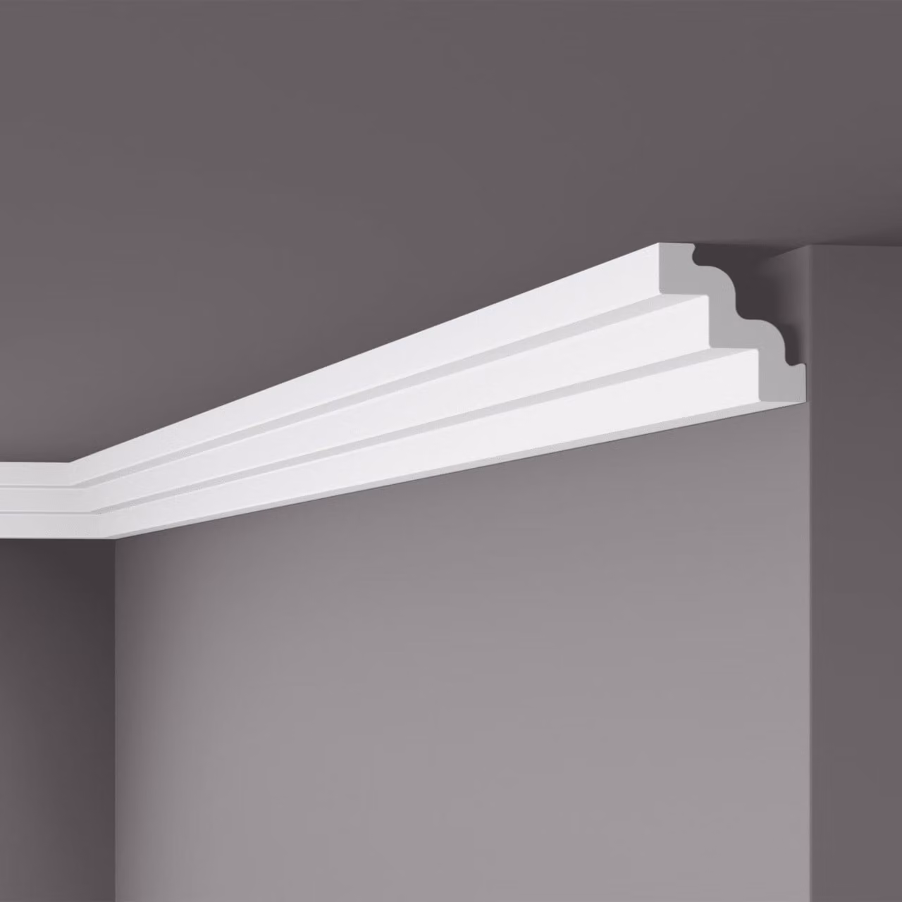 Modanatura per soffitto NMC B1 NOMASTYL Noel Marquet Modanatura decorativa modanatura decorativa modanatura classica colore bianco 2 m