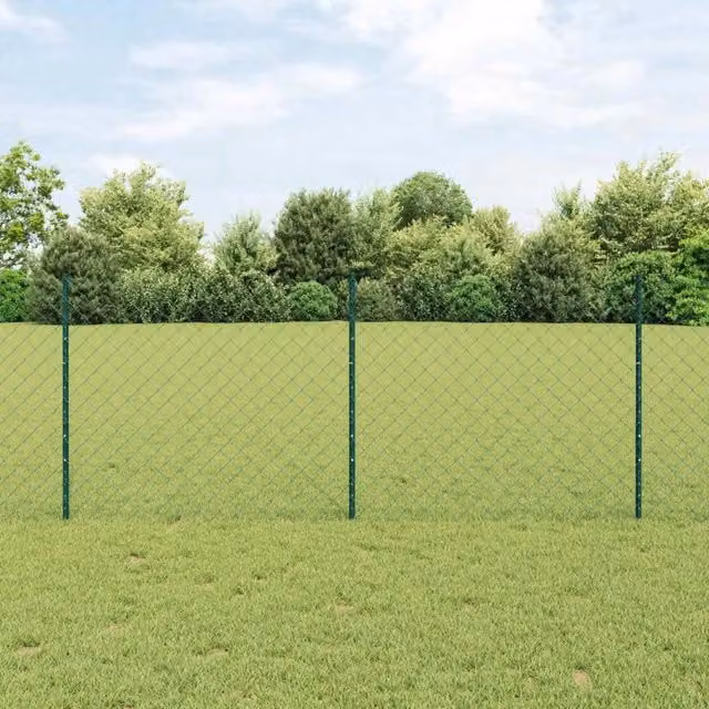 Recinzione a maglie con palo 10 x 1 m Acciaio rivestito in PVC 3336240