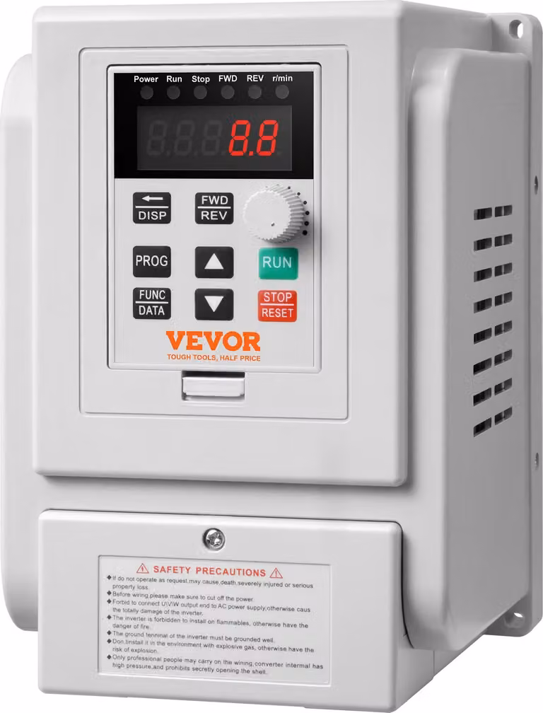 2,2kW 10A 3PS Inverter VFD AC 220-240V Controllore di frequenza Controllore di velocità Convertitore di frequenza Motore inverter VFD Inverter Inverter Variable Frequency Driver incl. cavo di controllo 20cm
