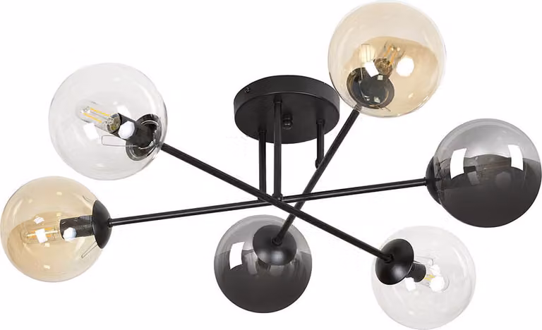 Lampadario Emibig 6xE14 40W BRENDI 6B BL/MIX 1 834/6B1