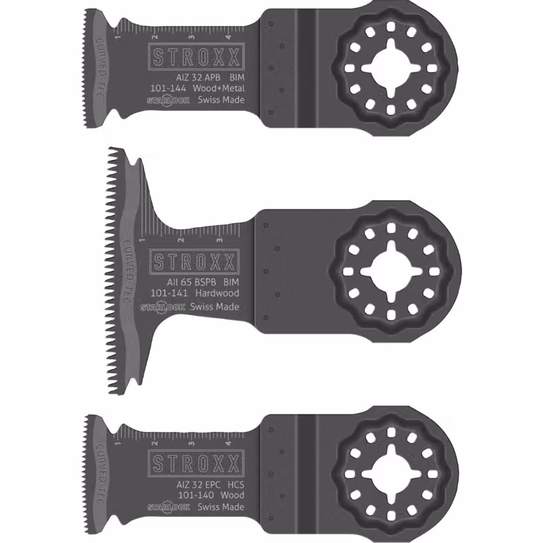 Set di lame per sega a immersione Strox, 6 pezzi, Starlock, bi-metalliche, per legno, metallo e plastica