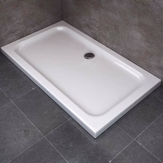 Piatto doccia rettangolare Laneri mod. Selene in acrilico bianco L: 120 cm, P: 70 cm, H: 5 cm