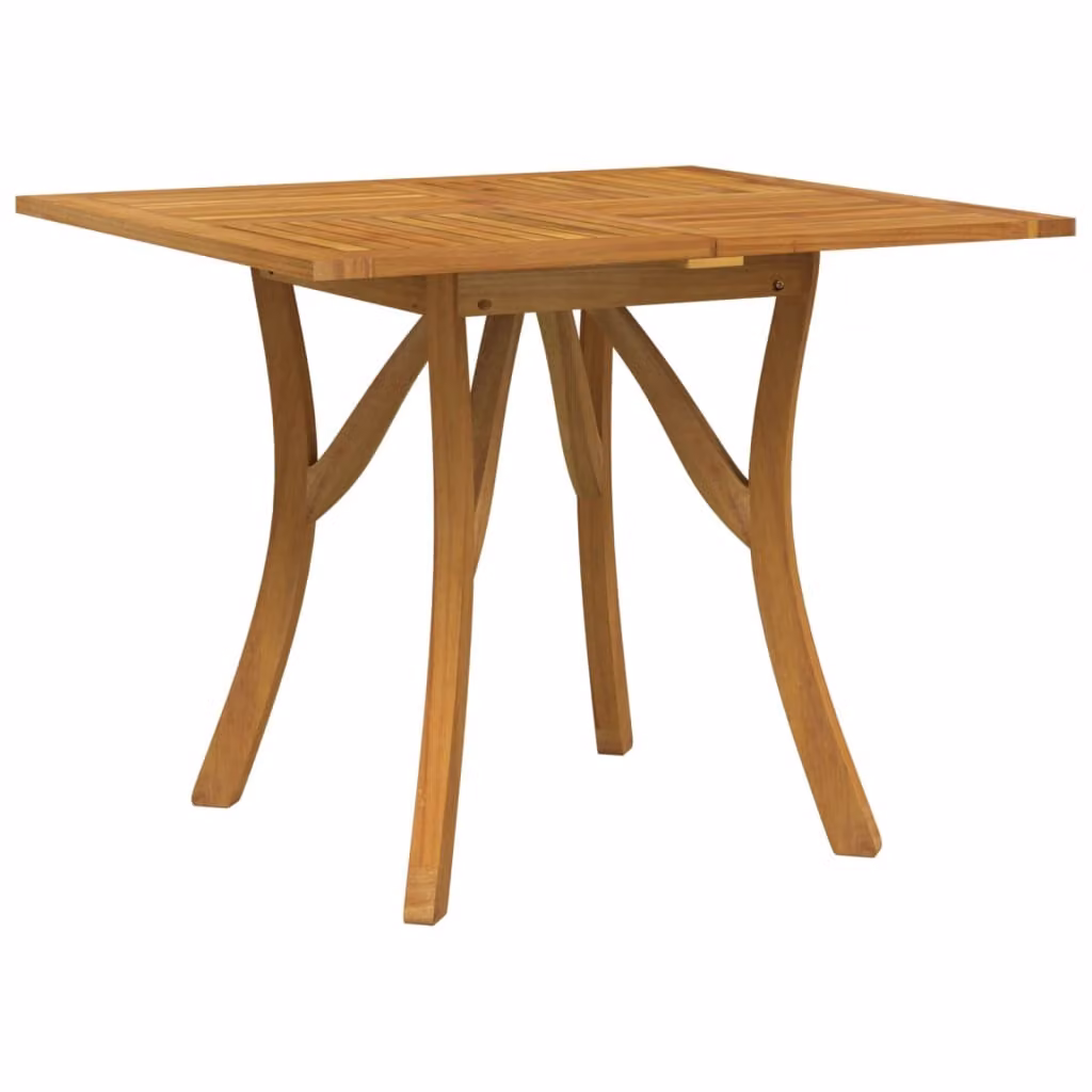 Tavolo da Giardino 85x85x75 cm Legno Massello di Acacia