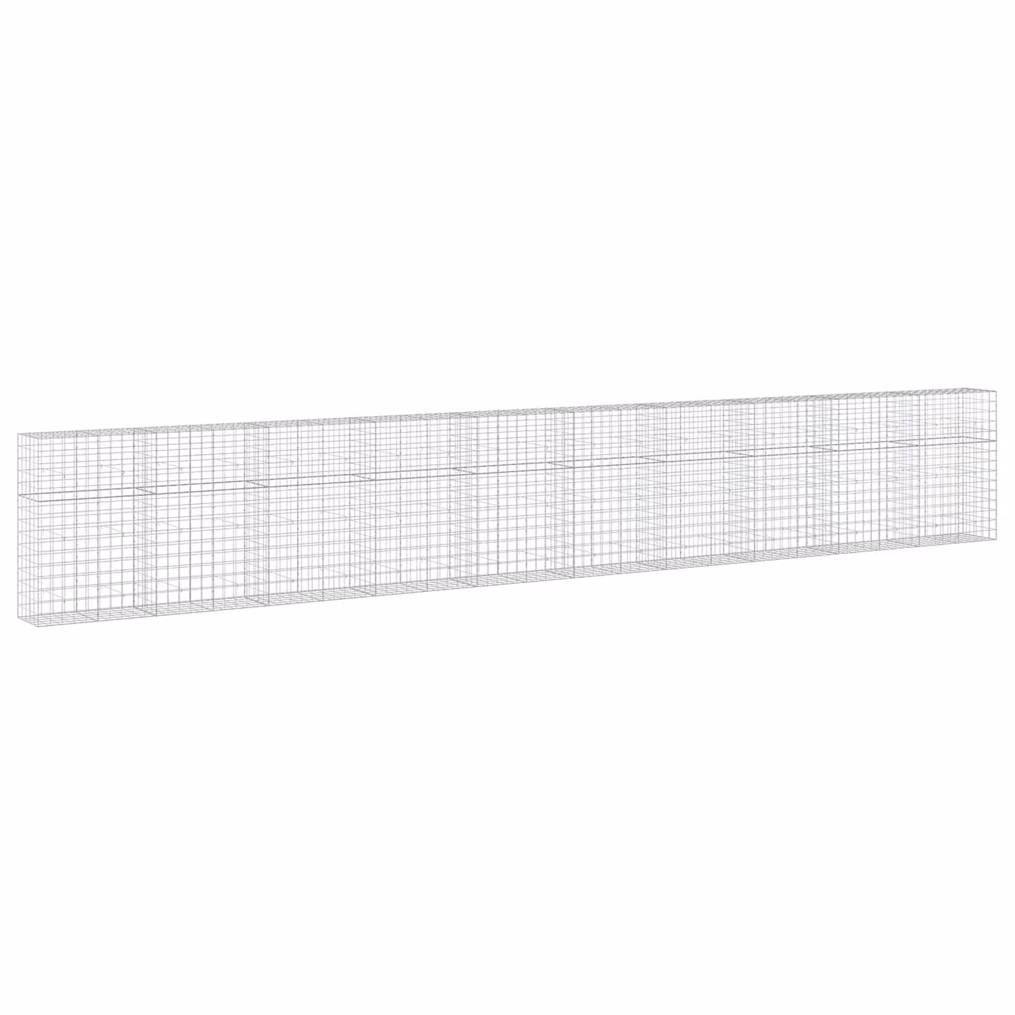 vidaXL Gabione con Filo da 3,5 mm e Rete da 10x10 cm 1000x50x150 cm