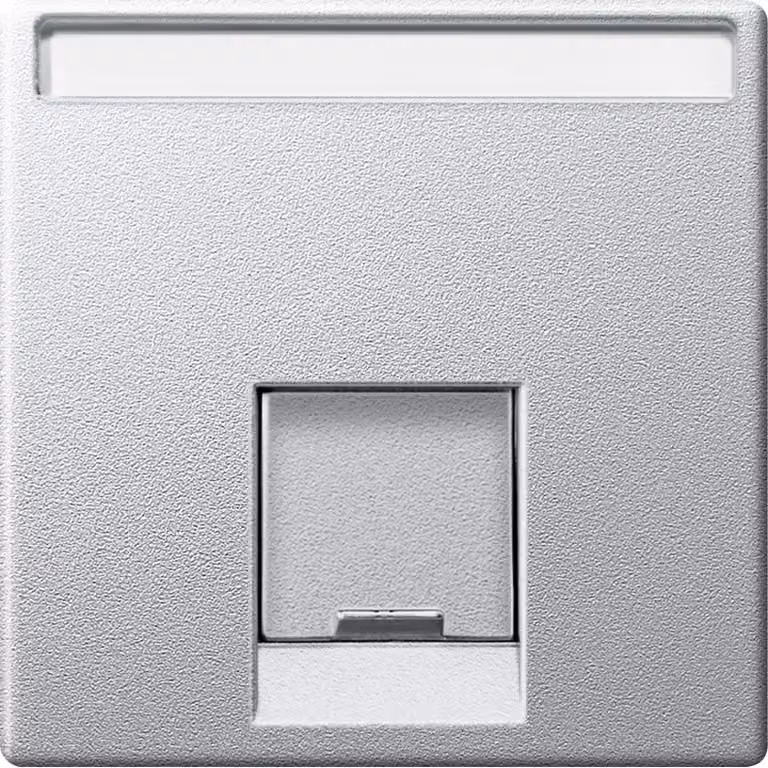 Piastra centrale per connettore Schneider Electric a 1 posto, in alluminio, sistema M
