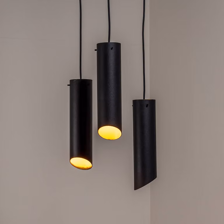 Lampada a sospensione Sivani MR-979 Opviq, dimmerabile, Nero, Soggiorno / Sala da pranzo, Metallo, Lampada a sospensione