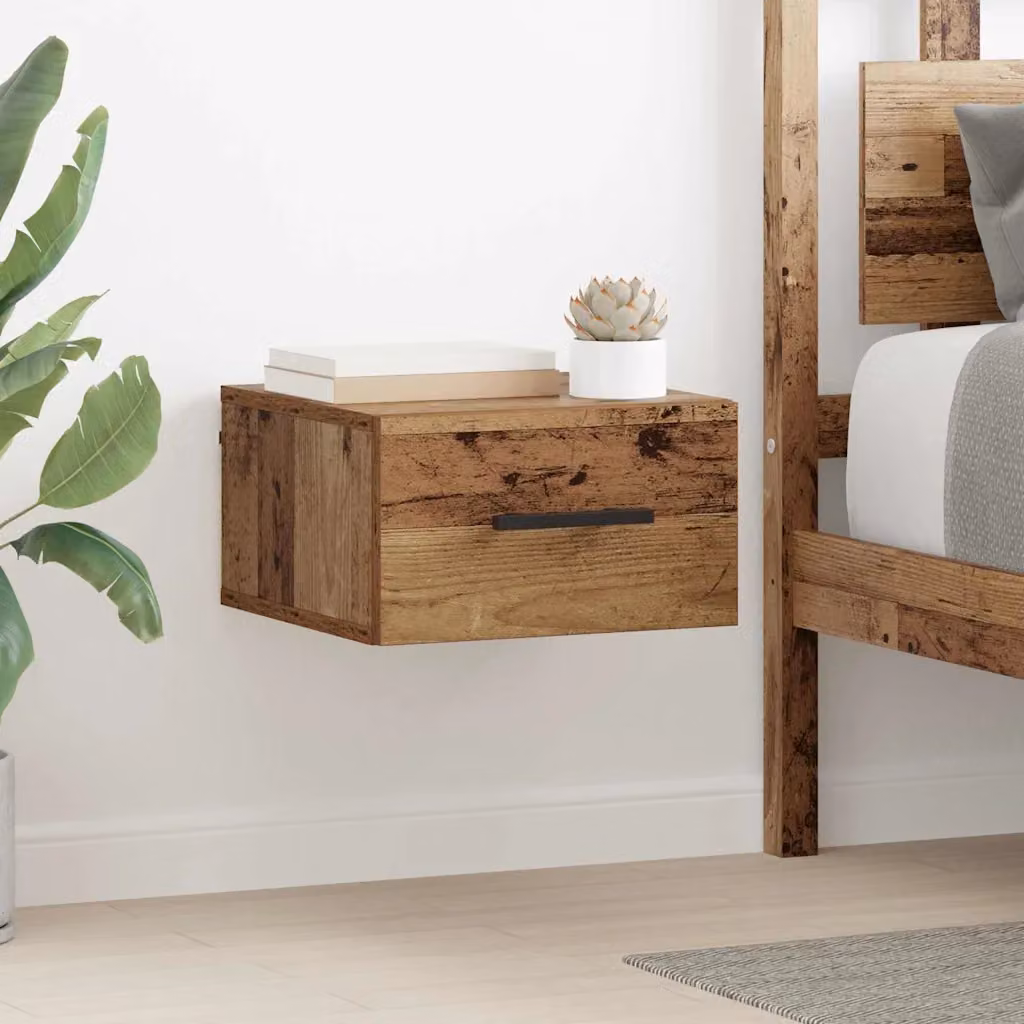 vidaXL Armadio da Notte Moderno in Legno MDF Marrone L 35 cm x P 35 cm x H 20 cm