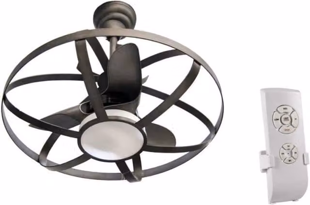 Lampadario con ventilatore a led e telecomando cm 86