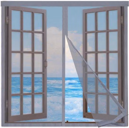 Protezione esterna - Senza fissaggio - Antinsetti - 130x225 cm - Grigio