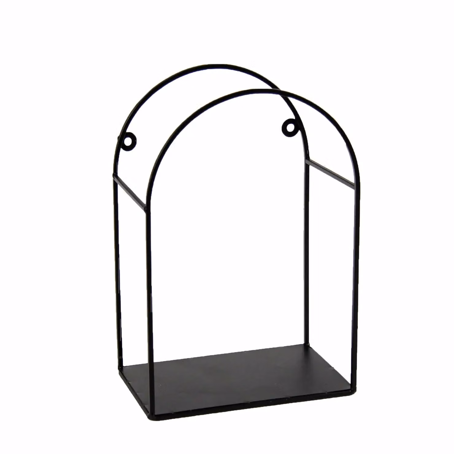 GICOS Mensola da parete in metallo nera Serie Industrial Altezza: 30 cm