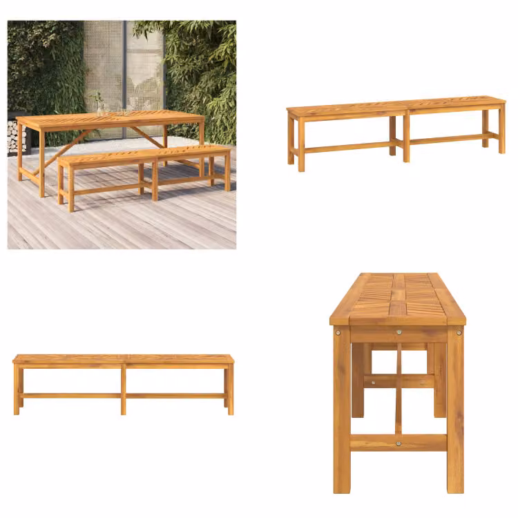 vidaXL Panca da giardino 180 cm in legno massiccio di acacia - Panca da giardino - Panche da giardino - Mobili da giardino - Mobili da giardino