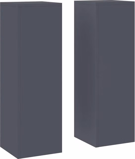 Supporto per piante | Sostegno per piante 2 pz Antracite 24 x 24 x 75 cm Acciaio