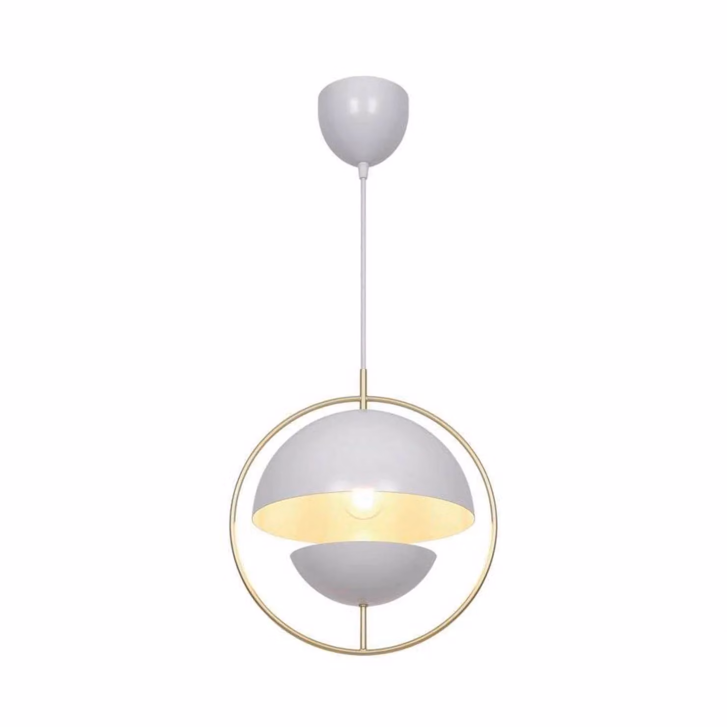 Nordlux Lampada a sospensione Tavia, dimmerabile, Bianco / Opale, Soggiorno / Sala da pranzo, Metallo, Scandinavo, Lampada a sospensione