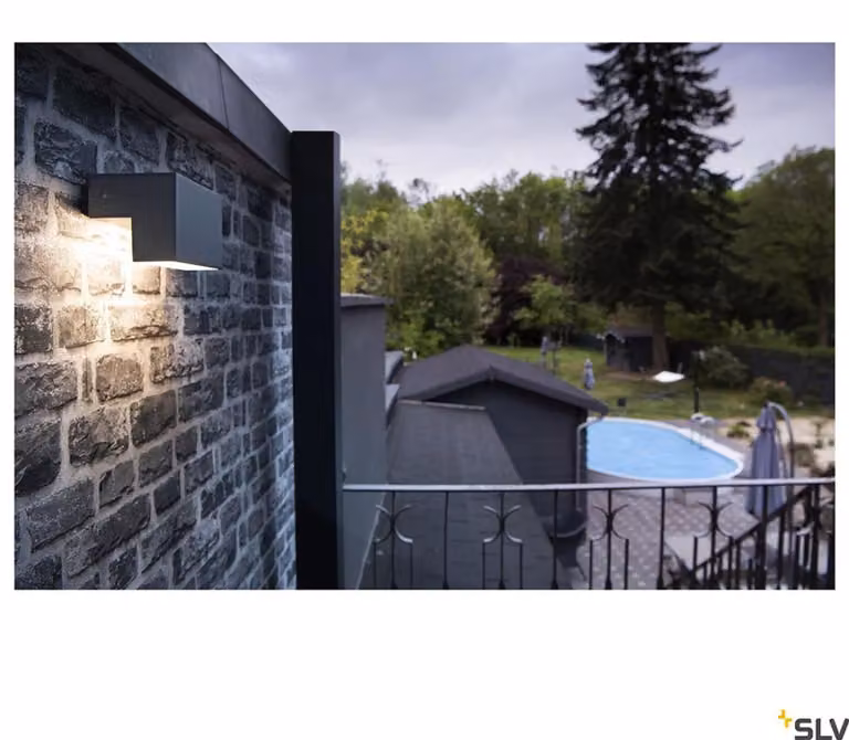 L-LINE OUT WL, applique LED da esterno antracite interruttore CCT 3000/4000K