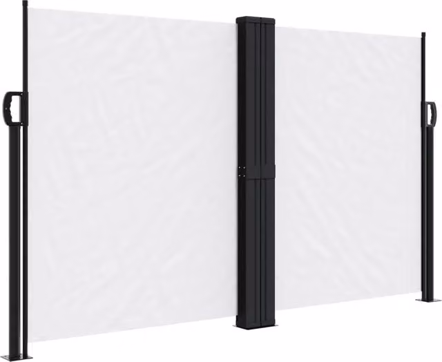 Tenda da Sole | Tenda parasole Laterale Retrattile Bianco 140x600 cm