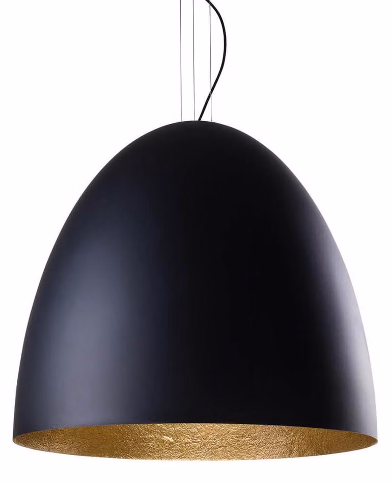 Lampadario EGG nero e oro 7xE27x40W in metallo, dimensioni: 350x75x75 cm, IP20, Nowodvorski Lighting