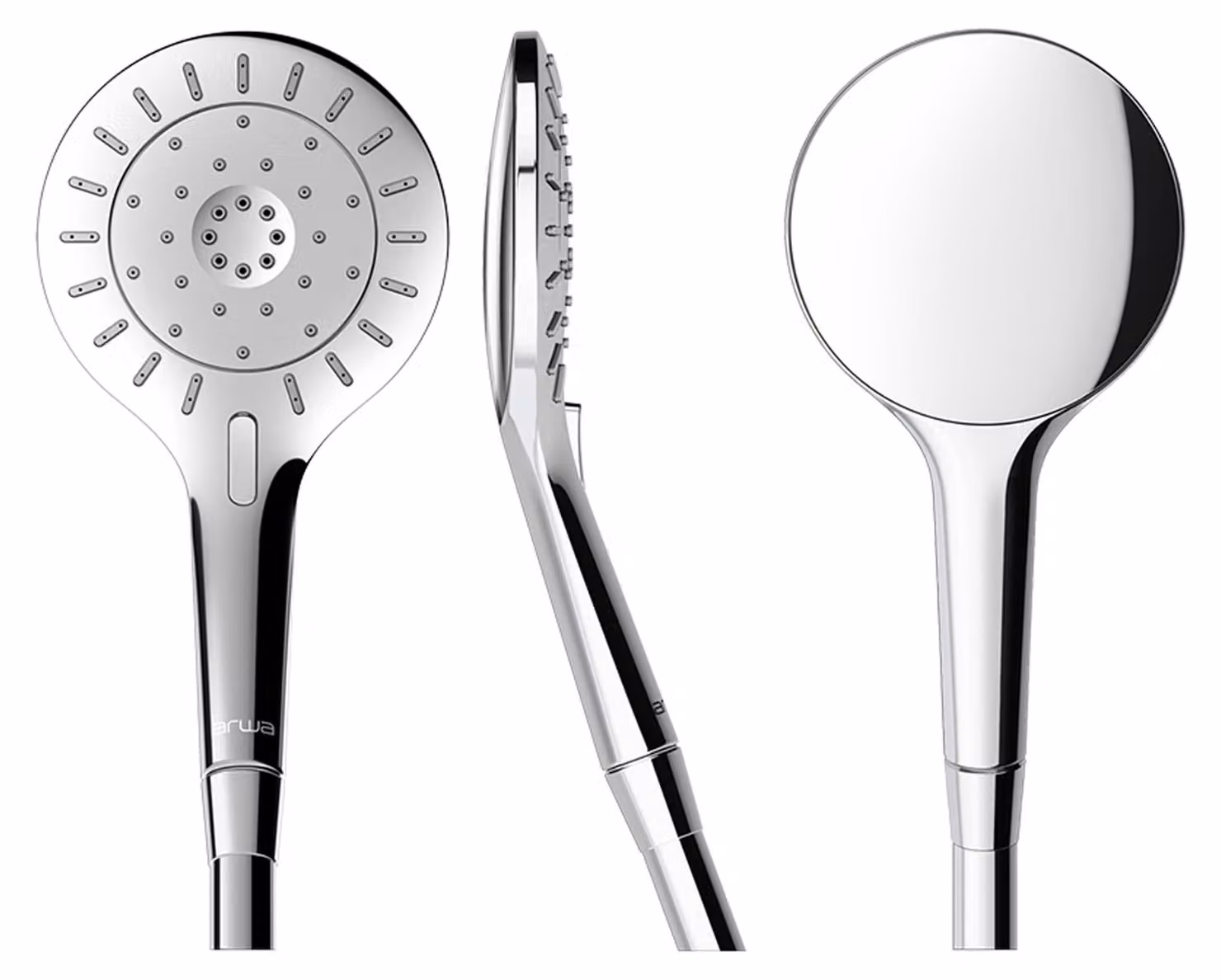 LAUFEN MyTwin120 Douchette à main, RubiClean, 3 jets, EcoChoice, diamètre 120mm, 100000, HF939029100000, HF939029100000
